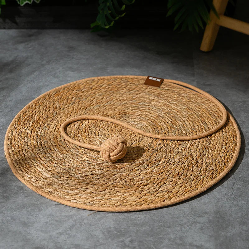 Rattan Cat Scratcher Mat β Nail-Sharpening & Furniture Protector