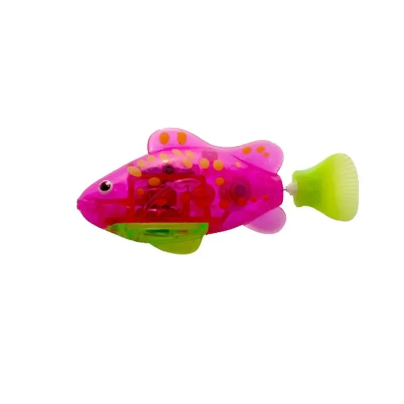 LED Interactive Swimming Robot Fish – Water-Activated Cat Toy