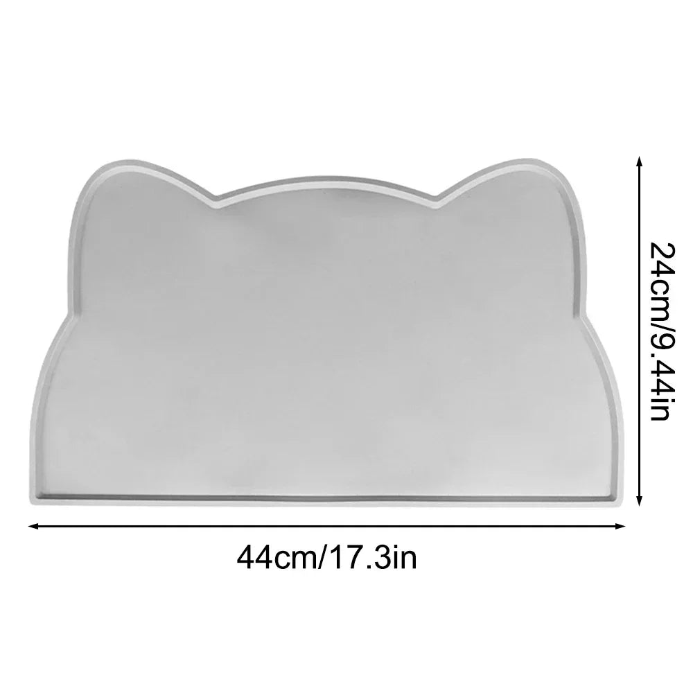 Cat Head Waterproof Feeding Mat β Non-Slip, Easy-Clean Silicone