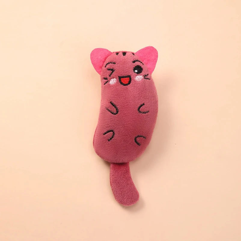 Cartoon Plush Cat Toy – Bite-Resistant Chew Doll