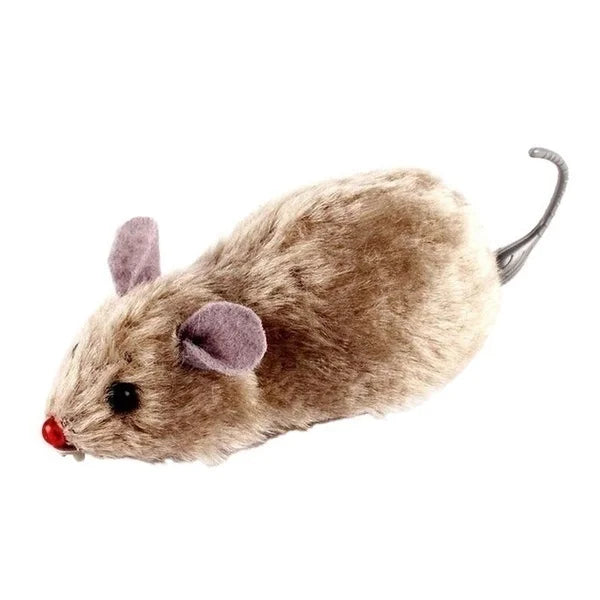 Plush Running Mouse Toy – Lifelike Moving Rat
