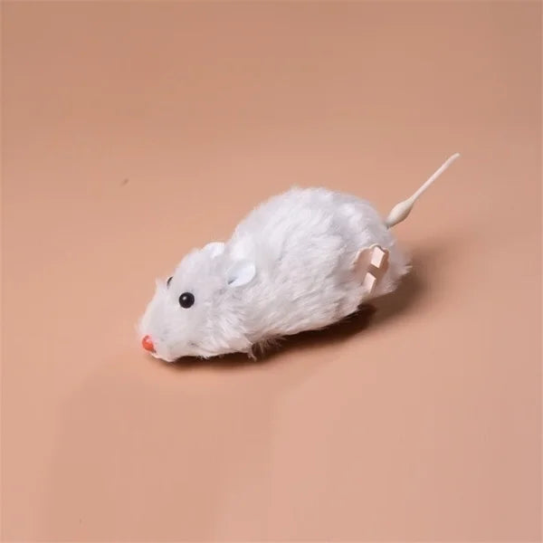 Plush Running Mouse Toy – Lifelike Moving Rat