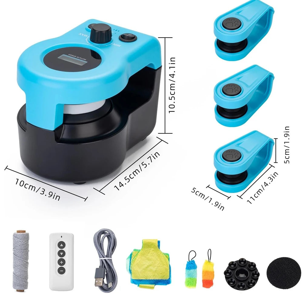 Smart Cat Wheel — Adjustable Speed Exercise Toy with Remote Control