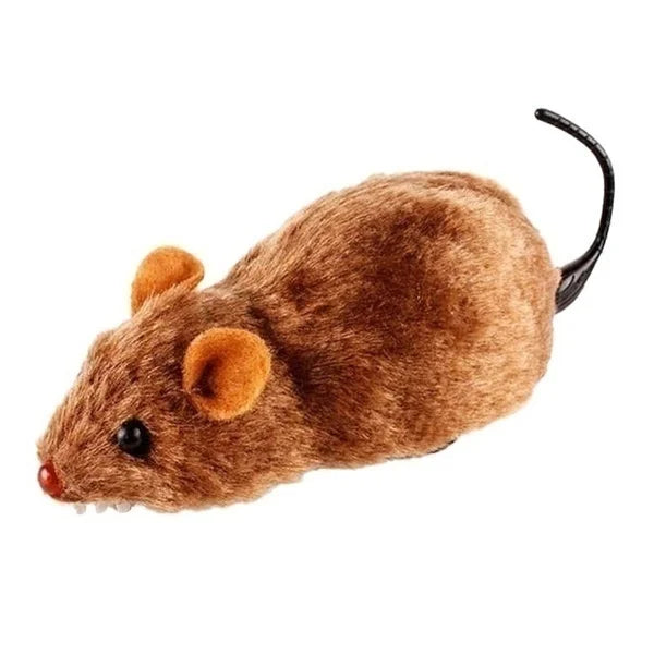 Plush Running Mouse Toy – Lifelike Moving Rat