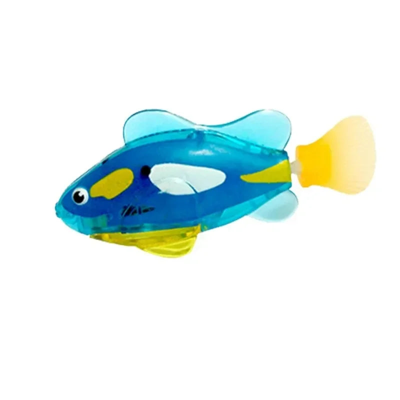 LED Interactive Swimming Robot Fish – Water-Activated Cat Toy