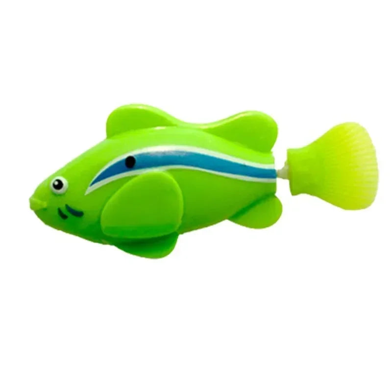 LED Interactive Swimming Robot Fish – Water-Activated Cat Toy