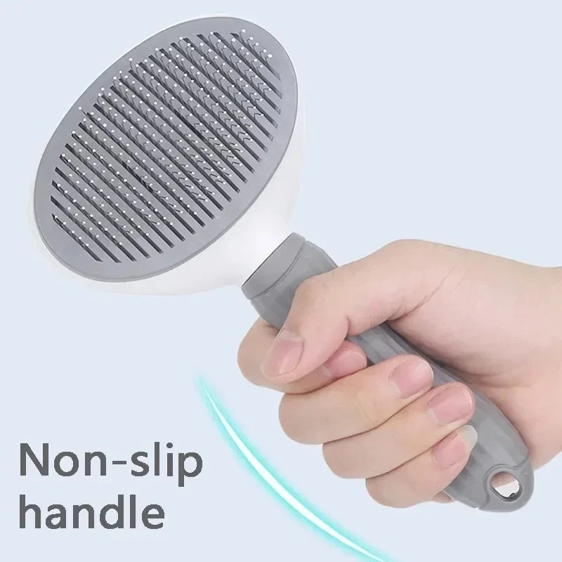 Self-Cleaning Pet Hair Remover Brush – Grooming Tool