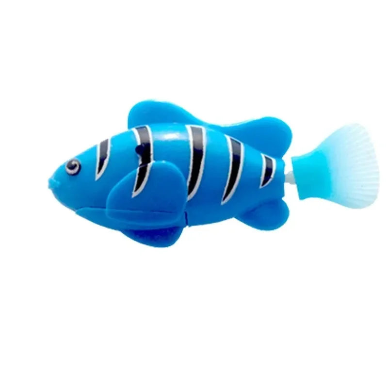 LED Interactive Swimming Robot Fish – Water-Activated Cat Toy