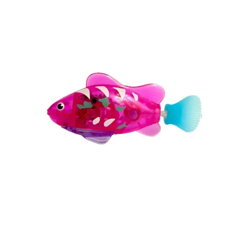LED Interactive Swimming Robot Fish – Water-Activated Cat Toy