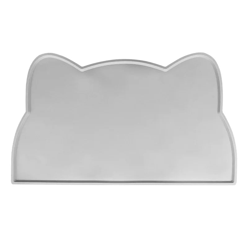 Cat Head Waterproof Feeding Mat — Non-Slip, Easy-Clean Silicone