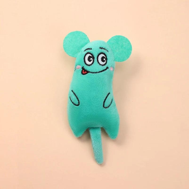 Cartoon Plush Cat Toy – Bite-Resistant Chew Doll