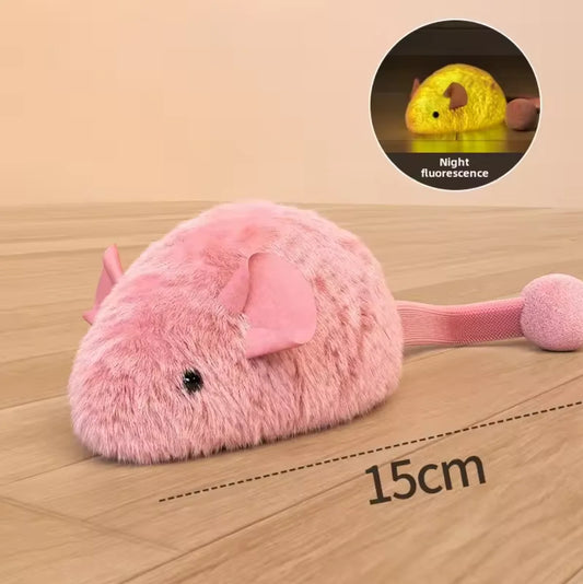 Interactive Plush Mouse Toy — Self-Play Simulation for Cats