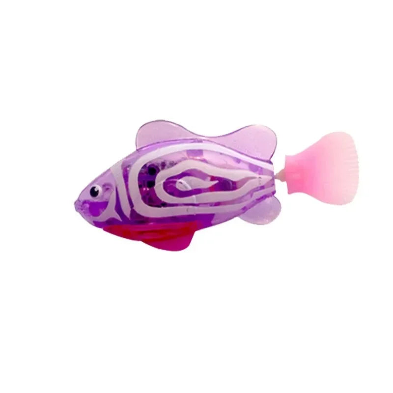 LED Interactive Swimming Robot Fish – Water-Activated Cat Toy
