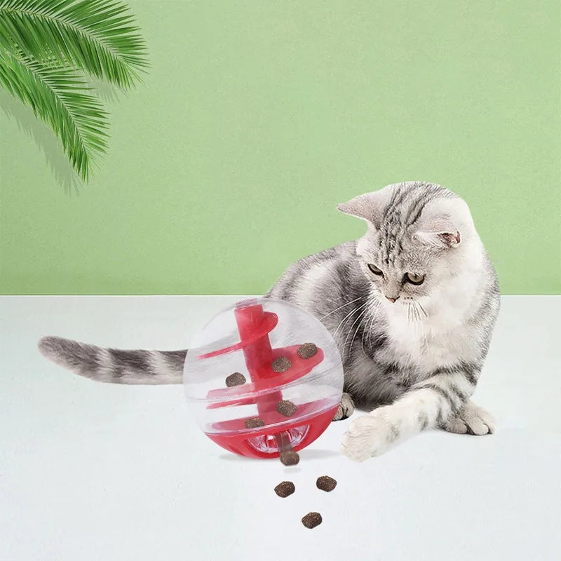 Cat Spiral Food Ball – Interactive Bite-Resistant Treat Toy